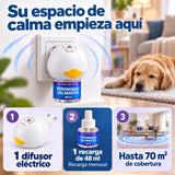 Difusor eléctrico, recarga mensual de 48 ml y cobertura indicada de hasta 70 m².